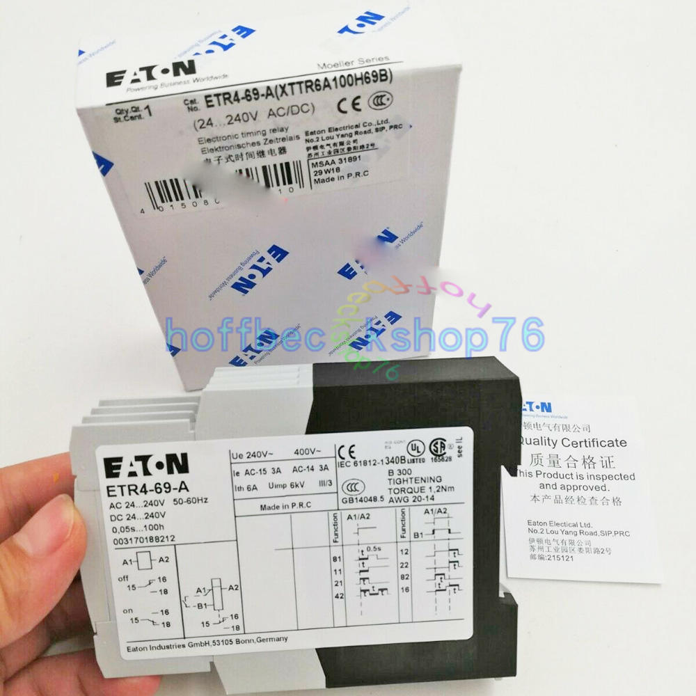 1PC Eaton Moeller ETR4-69-A time relay