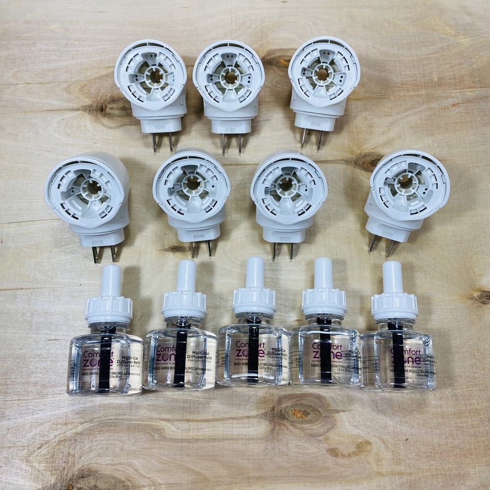 Comfort Zone Cat Calming USED Diffuser x7 and NEW Refills x5