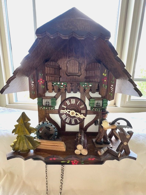 Romance Cukoo clock Germany, Edelweiss, #2710, Used -good condition