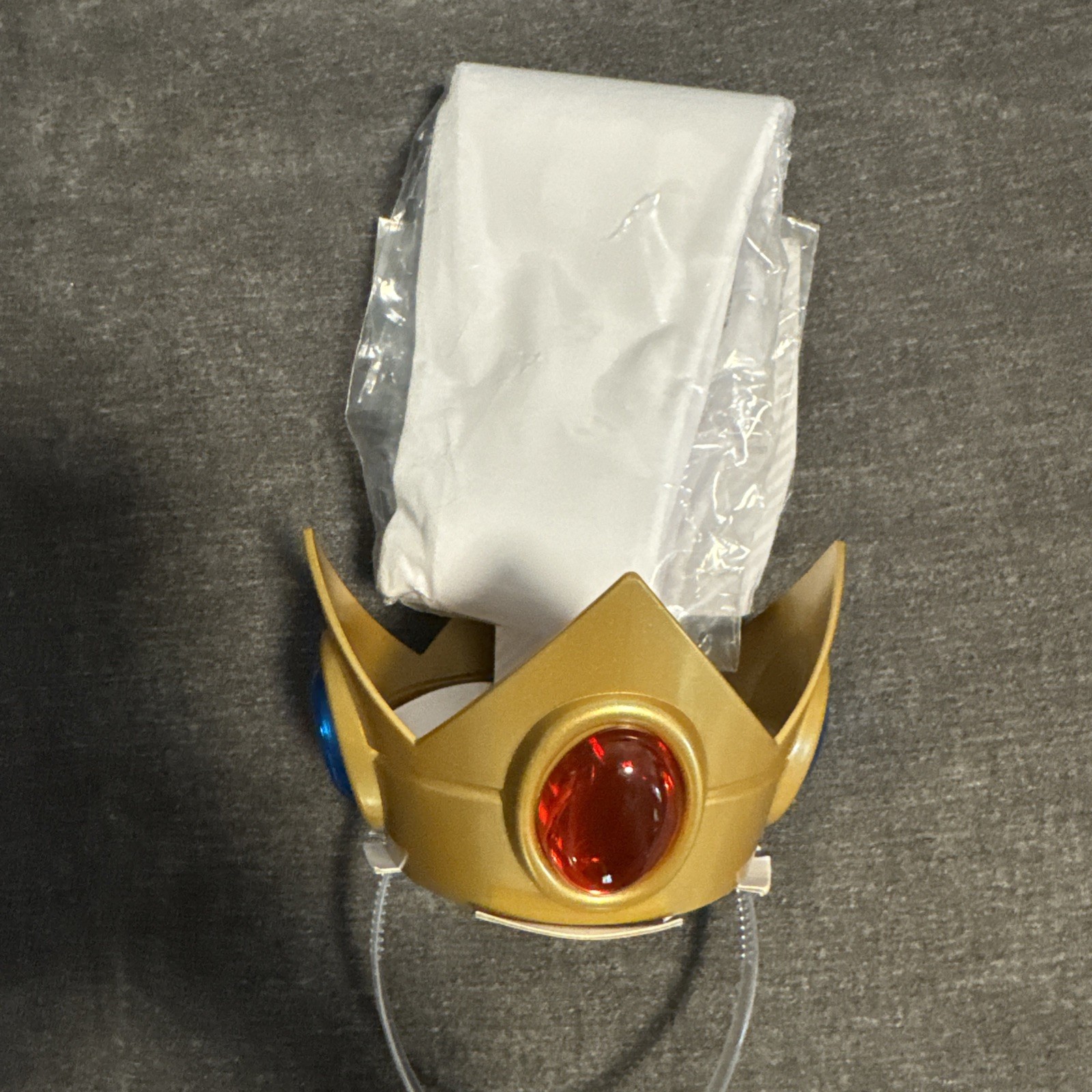 Disguise Super Mario Princess Peach Costume Gloves, Crown & Pin Set New #114