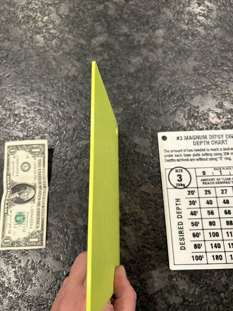 #0 Dipsy Diver Waterproof Dive Chart