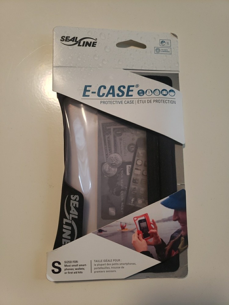 NIB Seal Line (Cascade Designs) Waterproof Protective E-Case - Small Color Black
