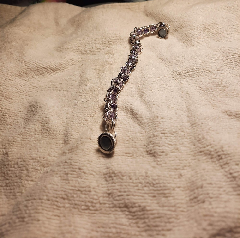 Handmade Caged Bead Bracelet 6-7 Chainmail