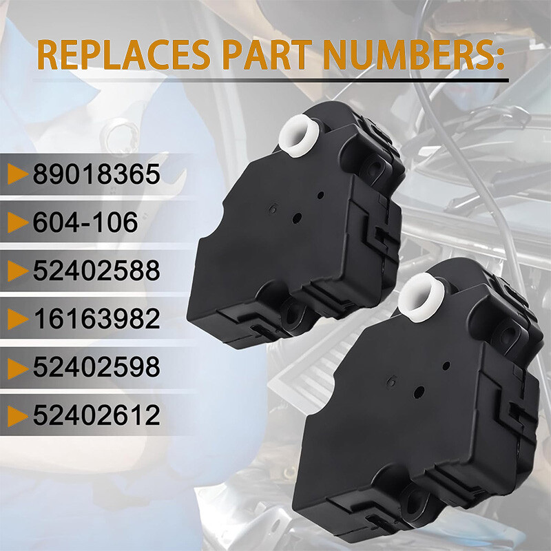 2PCS HVAC Heater Air Blend Door Actuator for Chevy Silverado GMC Sierra 604-106