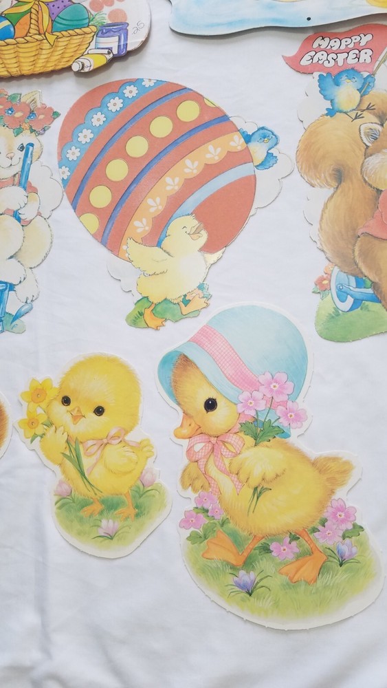 Lot Of Easter Die Cuts Some Flocked