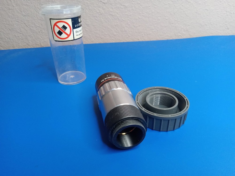 Mitutoyo QV-objective 5X Infi/0 Microscope Objective Lens