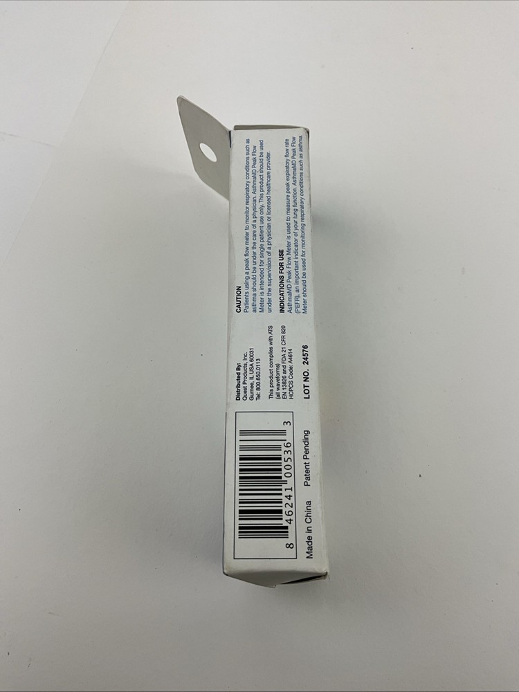 Quest AsthmaMD Lung Performance Peak Flow Meter (free shipping)