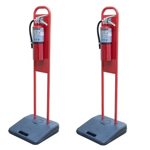 🔥🧯TWO PORTABLE FIRE EXTINGUISHER STANDS...No Extinguishers 🔥🧯