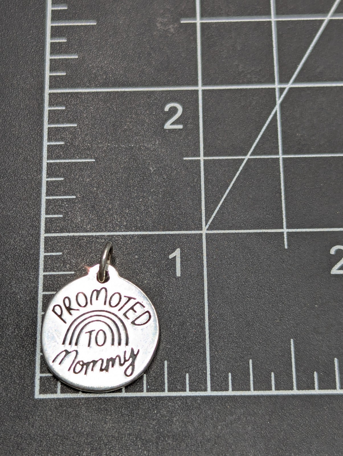 James Avery Promoted To Mommy Sterling Silver Charm Baby Reveal Shower Gift **