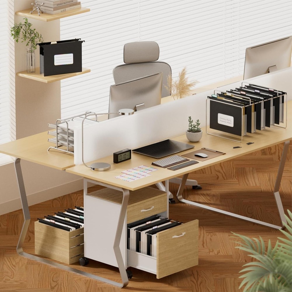 Durable Plastic Hanging File Folders - Extra Capacity with Side Sealing - 3 Pack