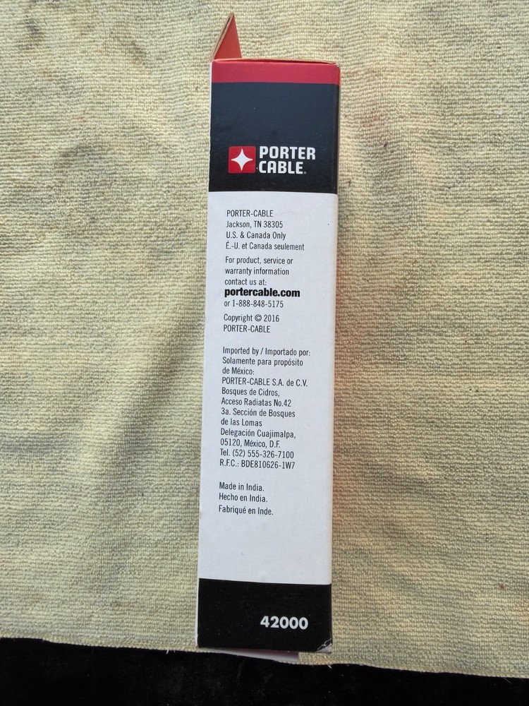 PORTER-CABLE Router Template Guide, 9-Piece (42000)