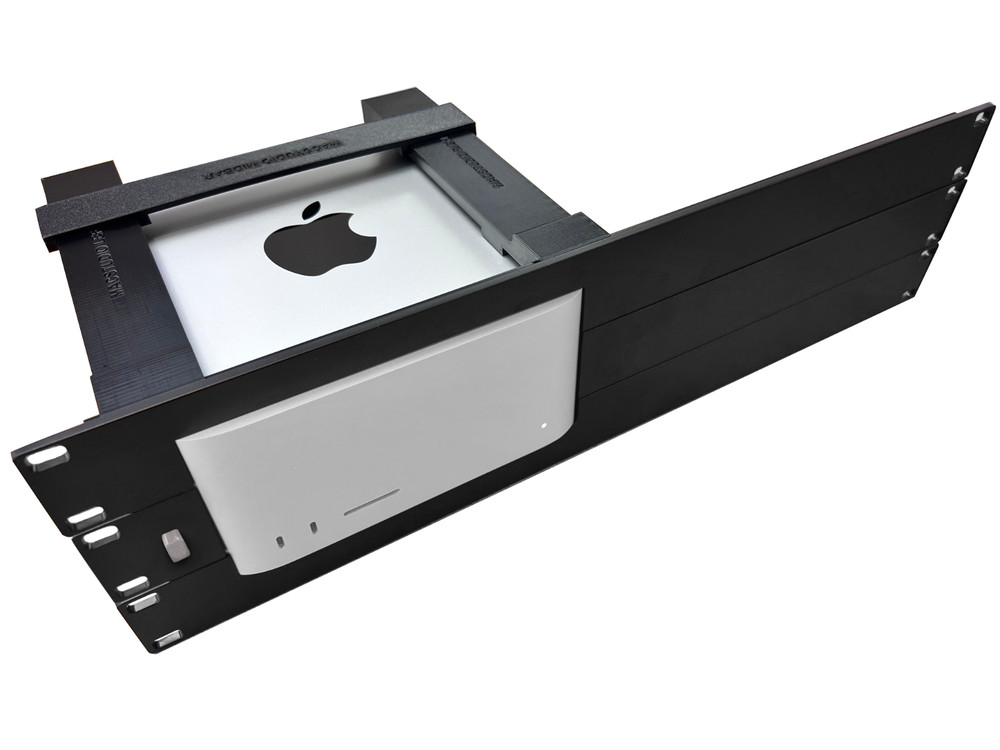 Rack mount for apple mac studio with remote on/off button 19inch 3U