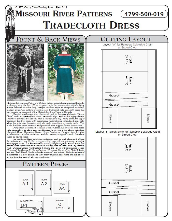 Tradecloth Dress Pattern