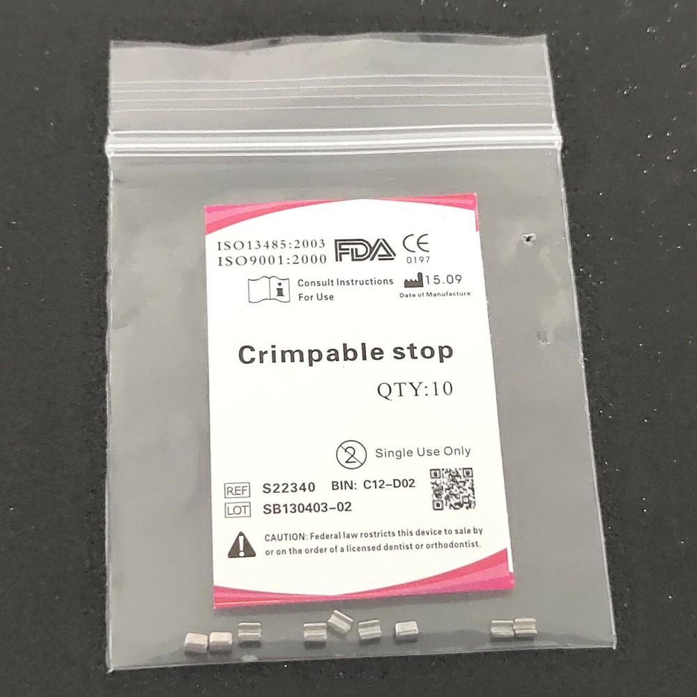 20 Bags Sliding Crimpable Hook Stop Round Hole Hooks End Universal