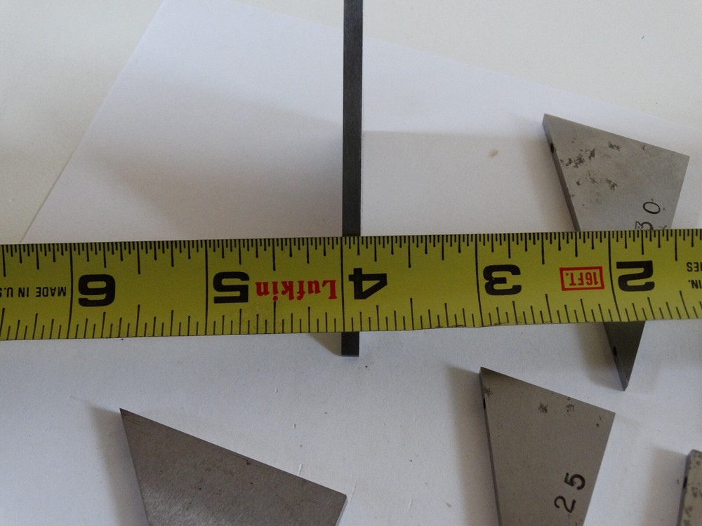 Machinist flat angle block set 3 1/4" x 1/8" DB