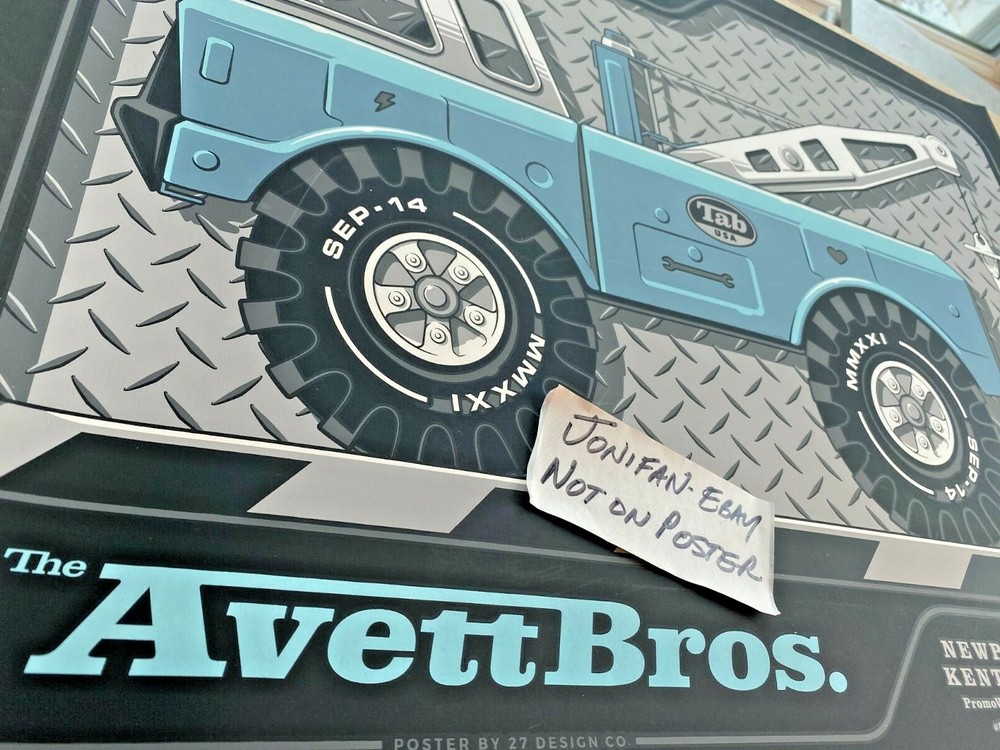 The Avett Brothers Newport KY 2021 Screen Print AP Poster Signed S/N #/22