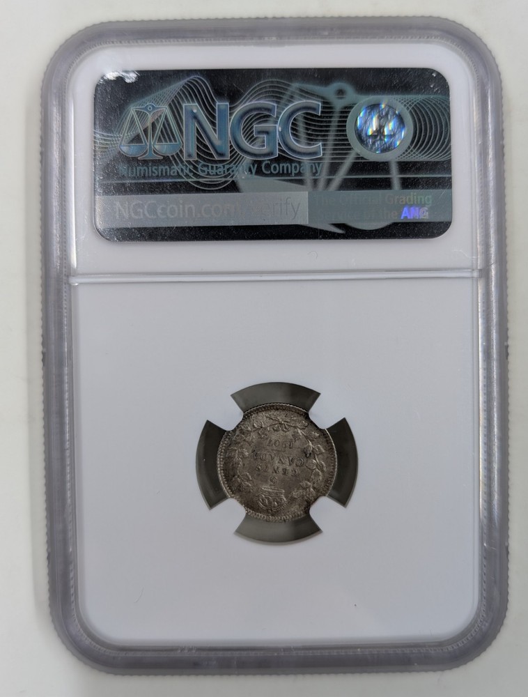 1907 Canada 5 Five Cent Piece NGC Graded MS62