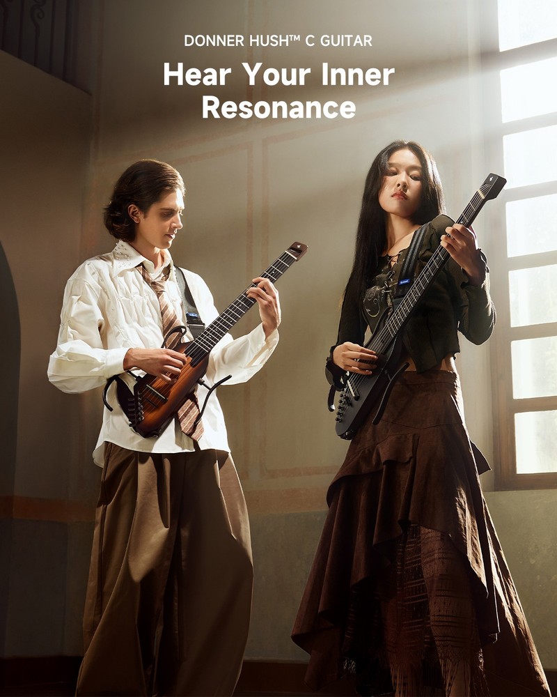 Donner HUSH C Classical Guitars Headless Acoustic Electric