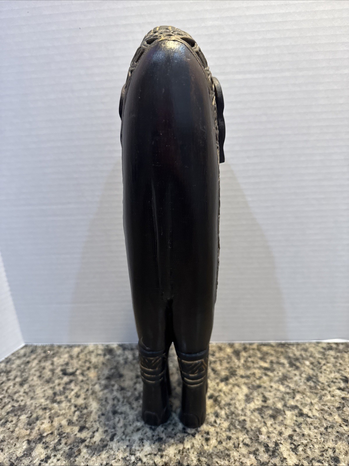 Vintage Carved Wood & Lattice Metal 12 1/2” Tall Elephant Read Description