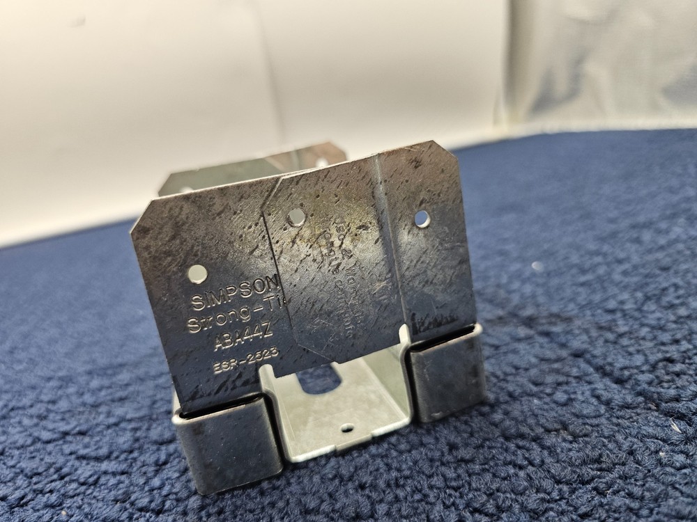 (QTY 2) Simpson Strong-Tie ABA44Z Galvanized Adjustable Standoff Post Base