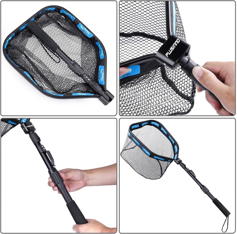Floating Salmon & Catfish Net with Telescoping Handle