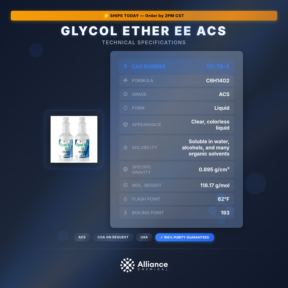 Glycol Ether EE ACS - 2 Quarts