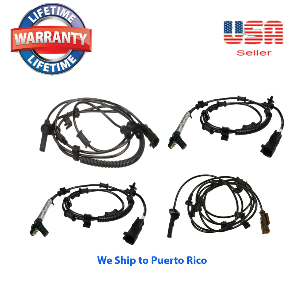 4 ABS Speed Sensor Front Rear Left Right Fit Ram 2500 2014-2018 Crew Cab Pickup
