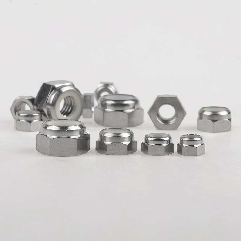 Titanium NYLOC Lock Nut locking Hex hexagonal Nuts Ti Nylon M4 M5 M6 M8