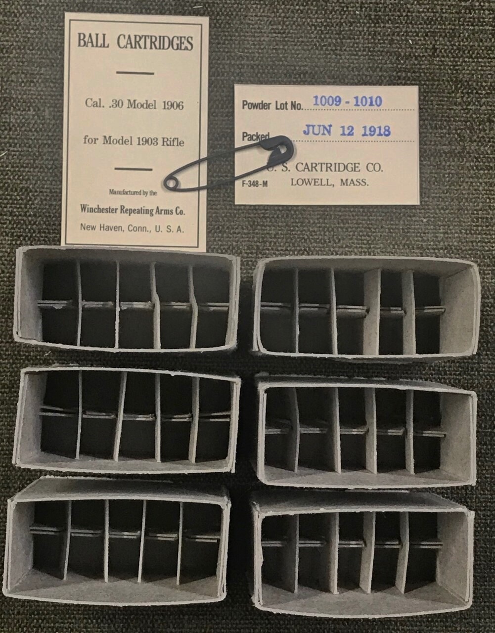 WORLD WAR ONE M1903 AND M1917 RIFLE REPLICA M1906 BANDOLEER REPACK KIT