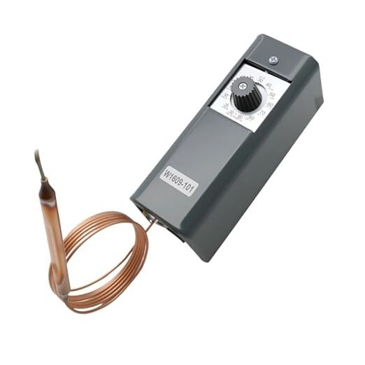 W1609-101 Refrigeration Thermostat Temperature Controller with Remote Bulb & 5