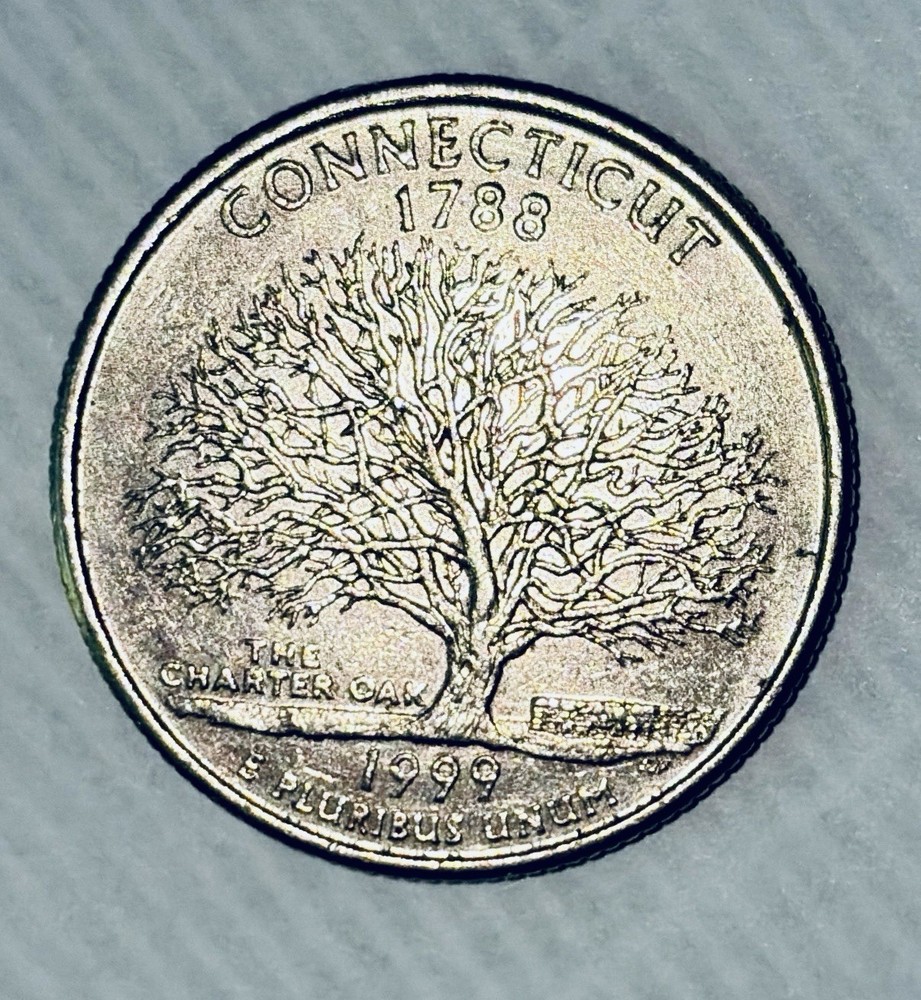 1999 D Connecticut State Quarter Circulated