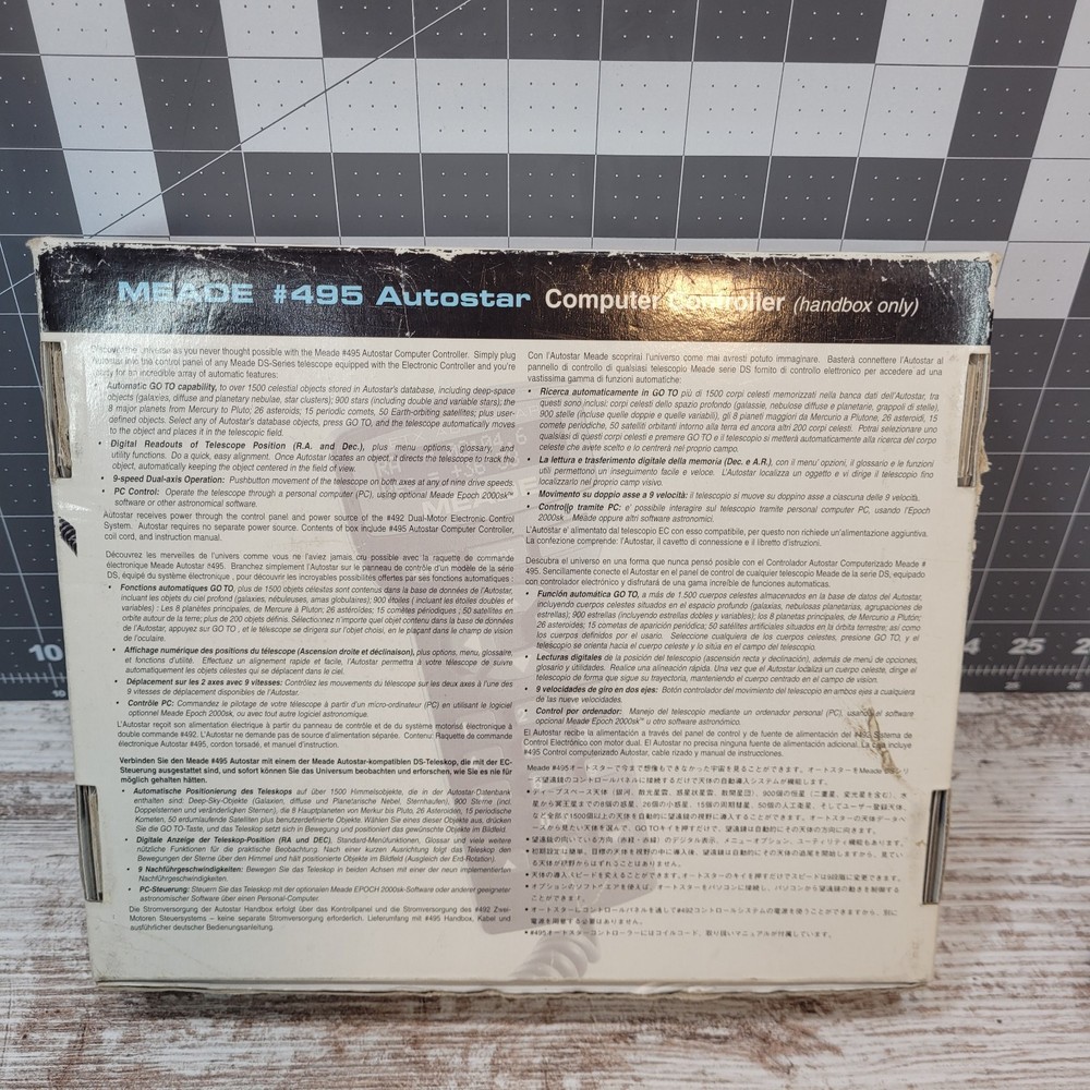 Meade AutoStar 495 ~ Autostar 35-4702-00 Telescope Controller 90° Lens Bundle