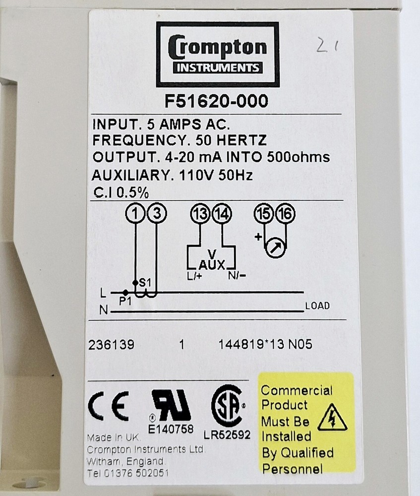 Crompton Instruments F51620-000 Paladin Transducer Module