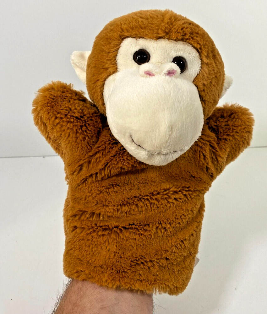 Books A Million Brown Monkey Plush Hand Puppet