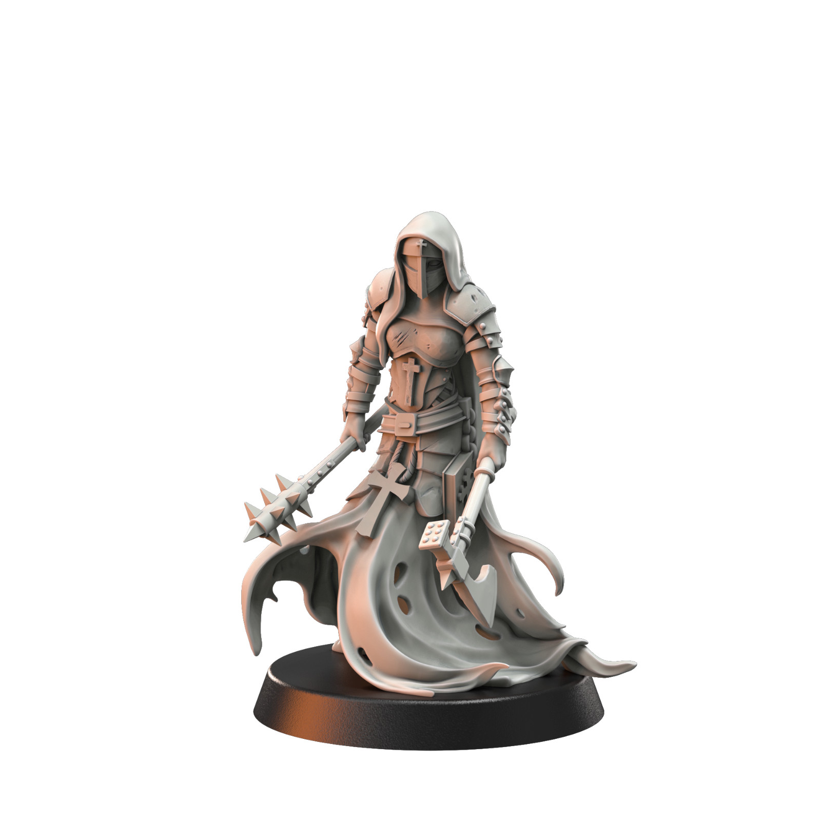 Nun B | Trench Crusade Crab Minis |  Wargaming 3D Printed Miniatures