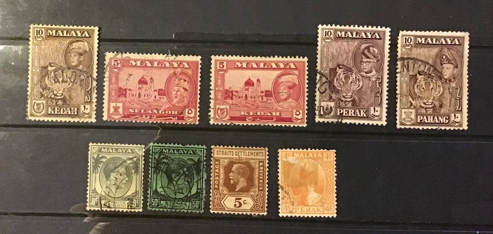 Malaya stamp selection