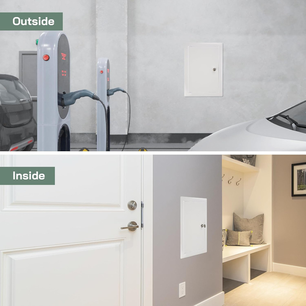 8'' X 12' Inch Lockable Metal Access Panel - Easy Access Door with Locking Mecha