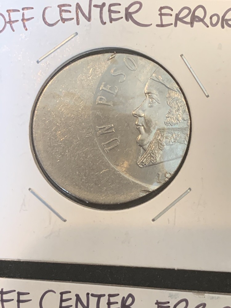 4 Pc Lot Mexico Half Off Center Error Coins MAJOR ERRORS