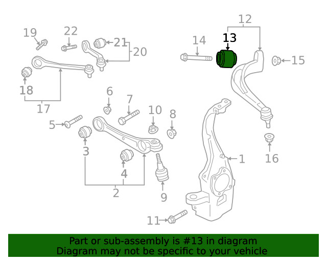 Genuine Audi Bushing 4K0-407-183-A