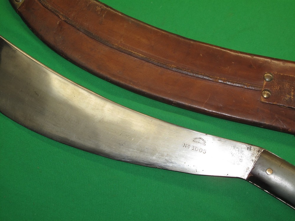 US Army Issue 1st Model Collins Sword Machete Knife