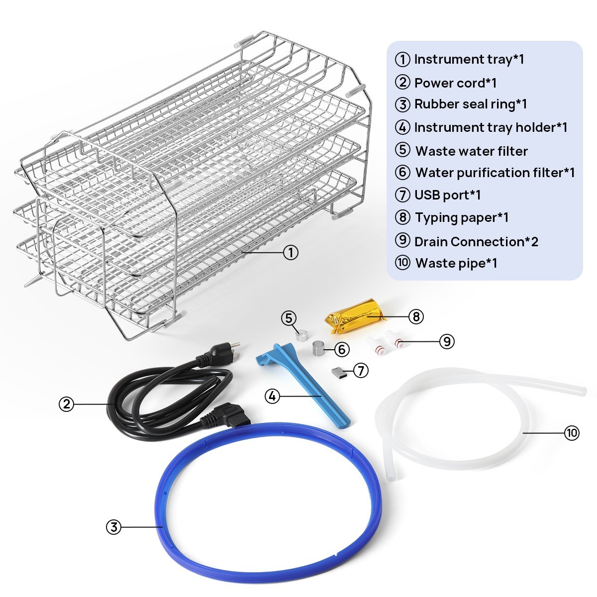 22L/17L Dental Class B Medical Autoclave Vacuum Steam Sterilizer with printer