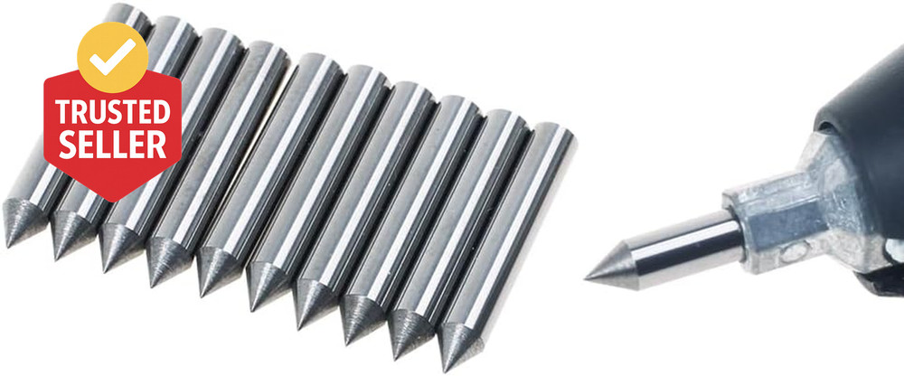 10Pcs Scribe Tips Engraver Bits Carbide Point Bit Nozzle for Rotary Tool Electri