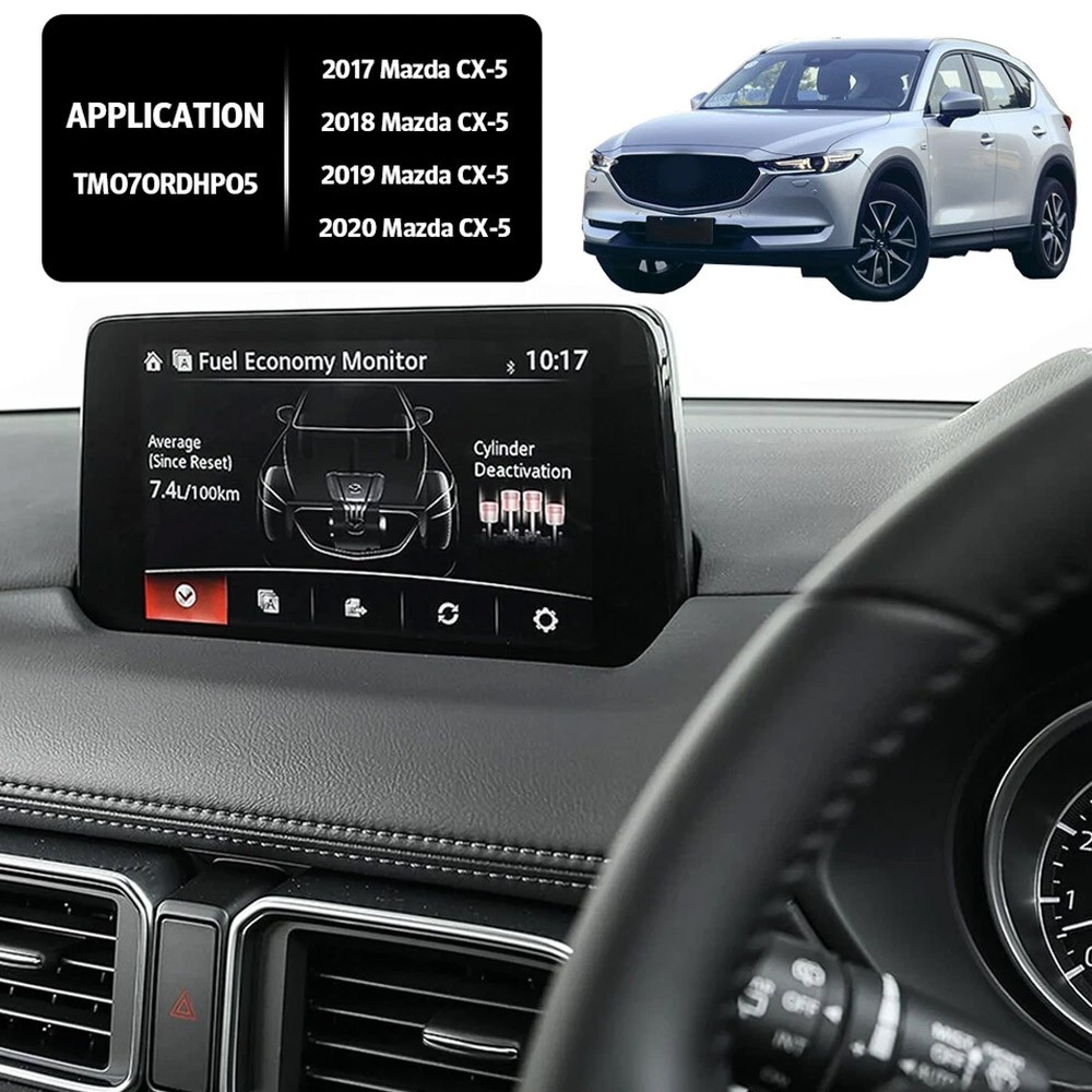 7" LCD Display Touch Screen Radio Navigation Replacement For 2017-21 Mazda CX-5