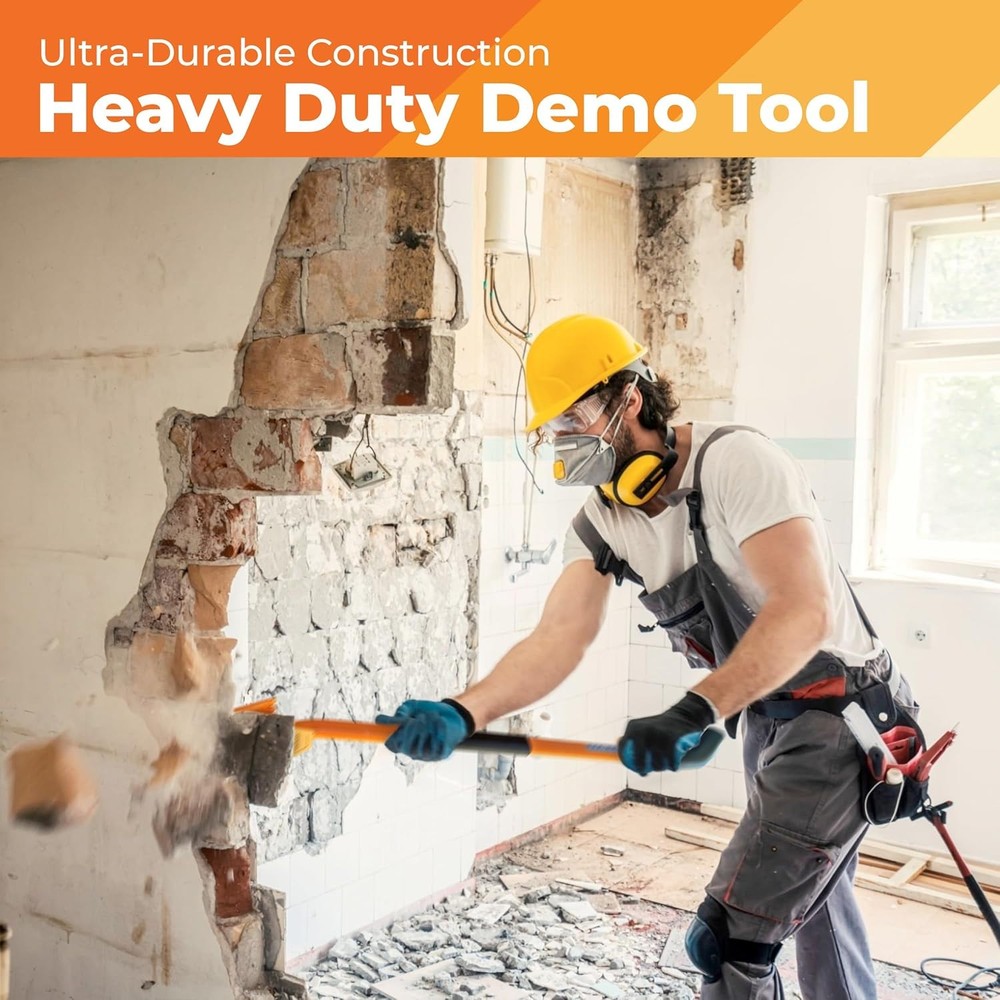 48” Oval Handle Demolition Bar – Ceiling/Wall Demo Bar