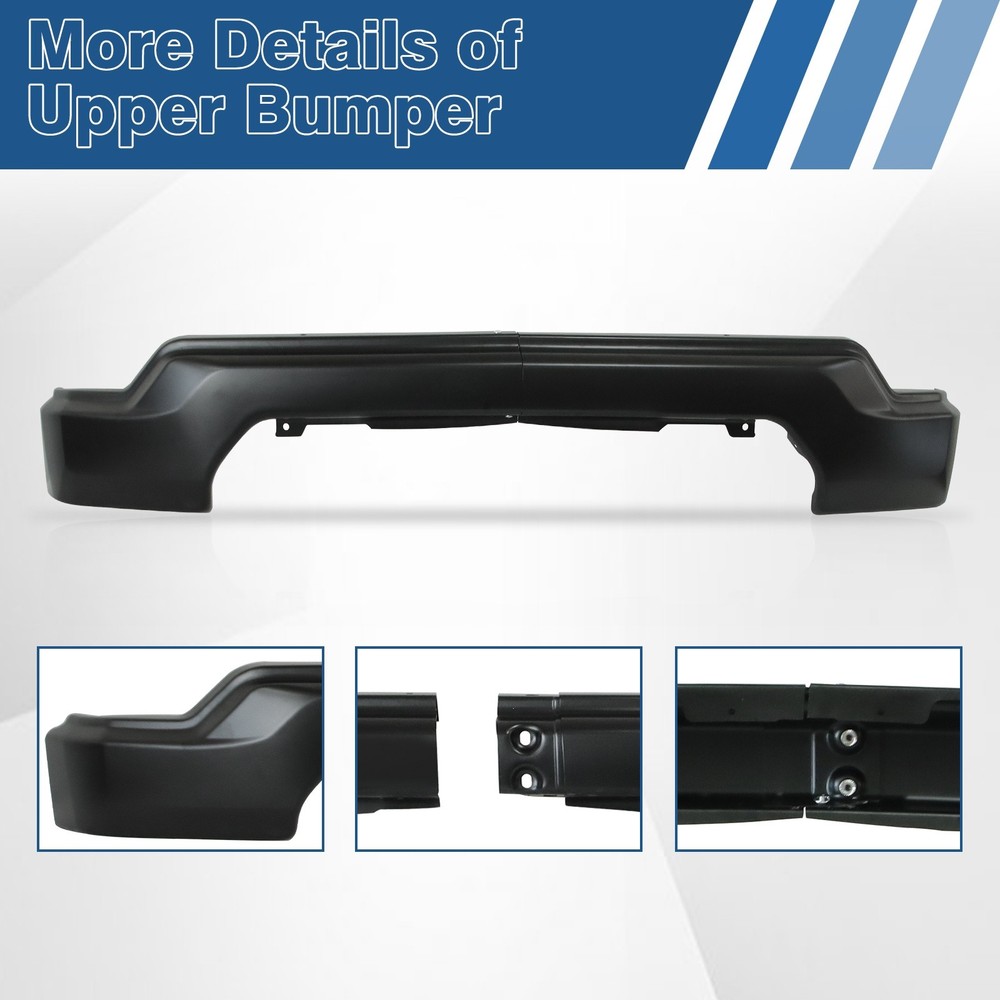 Front Bumper For 2019-2021 GMC Sierra 1500 Black