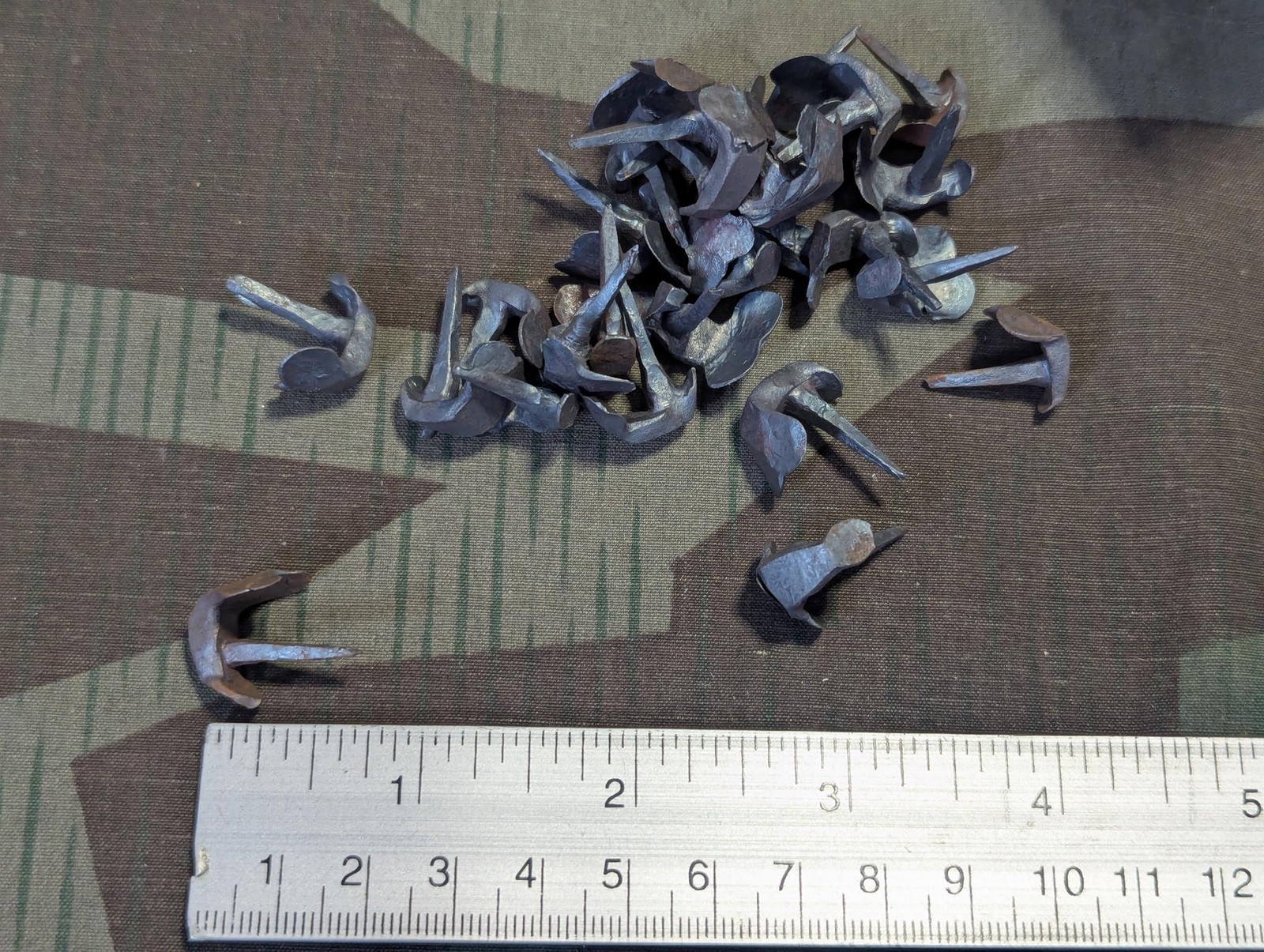 10 WWII German Gebirgsjager Boot Heel Side Hob Nails Hobnails Soldier Wehrmacht