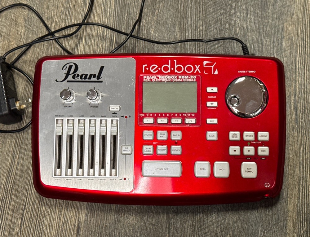 Pearl Redbox RBM-20 Real Electronic Drum Module - Working!!