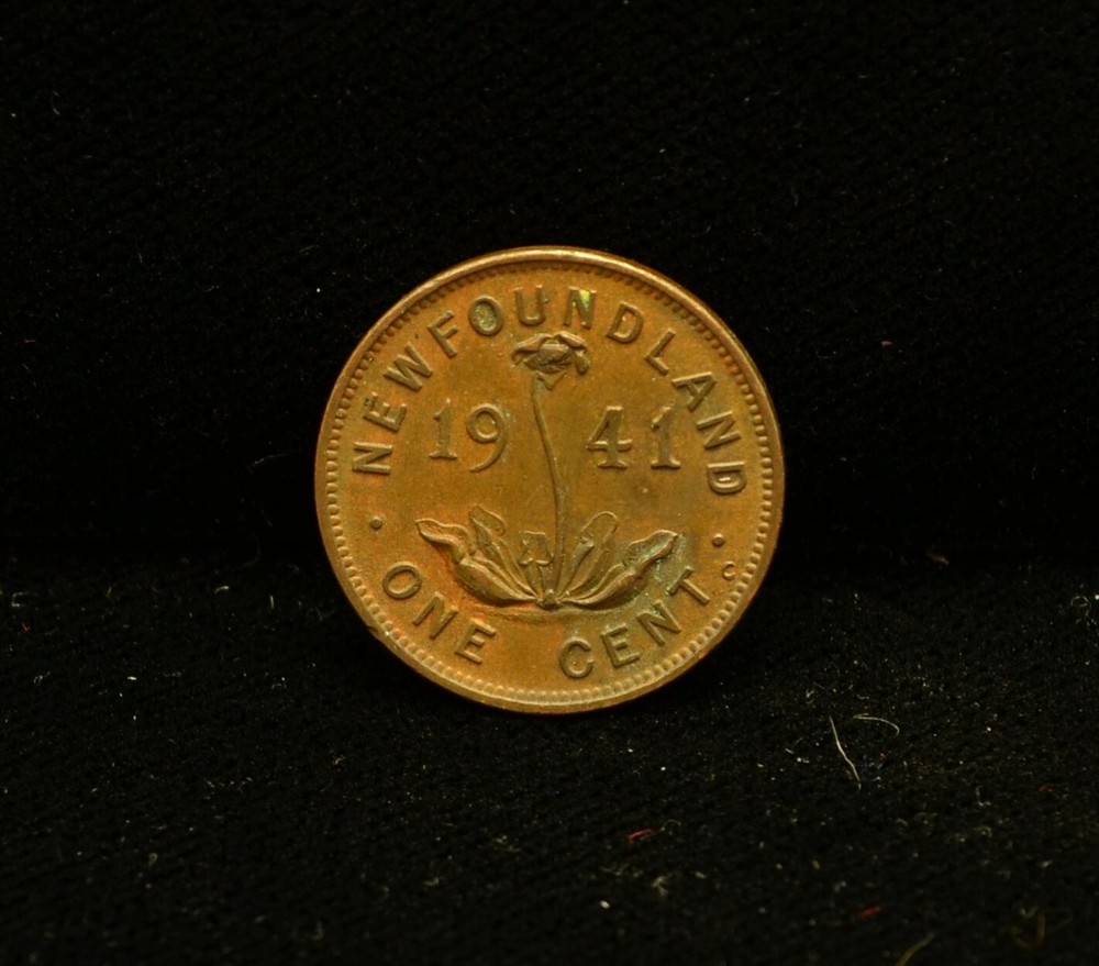 1941 New Foundland 1 Cent KM 15 #EB12177