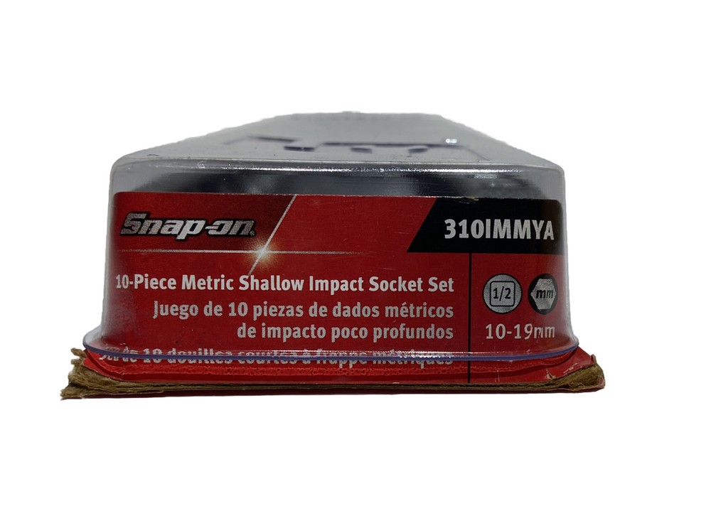 Snap On Socket Tray (310IMMYA) 10-Piece Metric Shallow Impact Socket Set