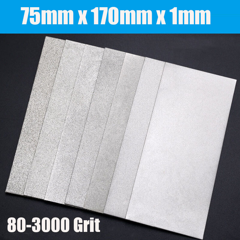 Rectangular Diamond Coated Flat Sanding Disc Polishing Disc Sheet 80-3000 Grit